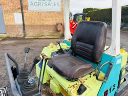 YANMAR B12 RUBBER TRACKED MINI EXCAVATOR*C/W BUCKET*VIDEO*