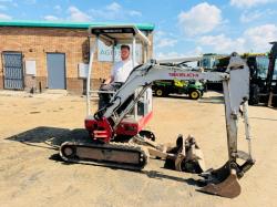 TAKEUCHI TB016 EXCAVATOR*C/W EXPANDING TRACKS*YEAR 2013*VIDEO*
