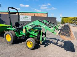 LEWIS 25QH FRONT LOADER TRACTOR*C/W TRAILER AND BUCKET*VIDEO*
