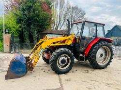 CASE 4240 4WD TRACTOR C/W FRONT LOADER, BUCKET & PALLET TINES *VIDEO*