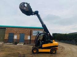 JCB 35D TELETRUK*YEAR 2018*C/W HYDRAULIC MUCK GRAB BUCKET*VIDEO*