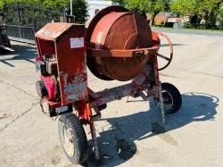 SUPER MIX 470L SINGLE AXLE CEMENT MIXER C/W YANMAR ENGINE 