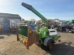 GREEN MECH TOWABLE WOOD CHIPPER*C/W ISUZU ENGINE*VIDEO*