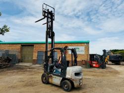 NISSAN FD02A25Q FORKLIFT*C/W PALLET TINES*VIDEO*