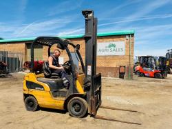 CATERPILLAR GP18N FORKLIFT*C/W PALLET TINES*VIDEO*