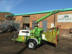GREEN MECH TOWABLE WOOD CHIPPER*C/W ISUZU ENGINE*VIDEO*