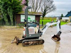 BOBCAT E10 TRACKED EXCAVATOR *YEAR 2016, 2075 HOURS* C/W EXPANDING TRACKS *VIDEO*