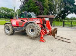 MANITOU MLT1030 4WD TELEHANDLER *10 METER, 4834 HOURS* C/W PALLET TINES*VIDEO* 