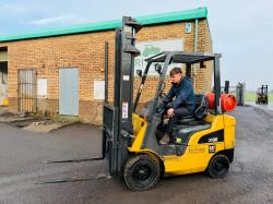 CATERPILLAR GP20NT FORKLIFT*YEAR 2015*C/W PALLET TINES*VIDEO*