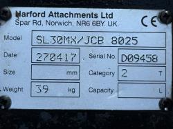 QUICK HITCH *TO SUIT JCB 8025*YEAR 2017*35MM PIN*VIDEO*