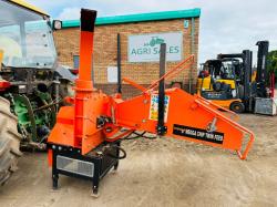 MDL POWER UP MOUNTED PTO DRIVEN WOOD CHIPPER*YEAR 2017*VIDEO*
