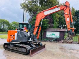HITACHI ZX85USBLC-3 TRACKED EXCAVATOR C/W QUICK HITCH *VIDEO*
