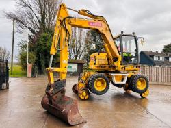 KOMATSU PW95R 4WD WHEELED EXCAVATOR C/W QUICK HITCH & RAILWAY GEAR *VIDEO*