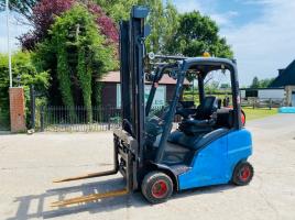LINDE H20T-02 EVO COMPACT GAS FORKLIFT * YEAR 2016 * C/W SIDE SHIFT & TINE POSITIONER 