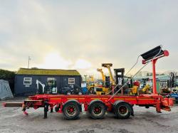 TRI AXLE HOOK LOADER TRAILER*C/W EASY SHEET*VIDEO*