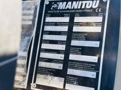 MANITOU MLT635-130 TURBO PS TELEHANDLER JOYSTICK CONTROLS*C/W BUCKET*VIDEO*