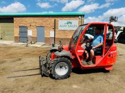 MANITOU SLT415B TELEHANDLER*C/W PALLET TINES*VIDEO*