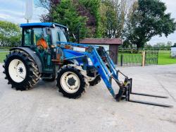 NEW HOLLAND TN75D 4WD TRACTOR *2837 HOURS*C/W LOADER, BUCKET, TINES*VIDEO*