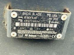 BOBCAT MODEL 60 SNOW PLOW*TO SUIT SKIDSTEER*YEAR 2012*VIDEO*