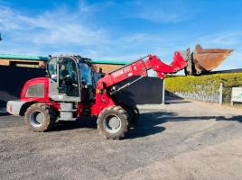 HZM 825T TURBO ARTICULATED TELEHANDLER *C/W BUCKET AND FORKS*READING 618 HOURS*VIDEO*
