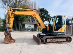 HYUNDIA ROBEX 80CR-9 EXCAVATOR *YEAR 2011, 4771 HOURS* C/W QUICK HITCH *VIDEO*