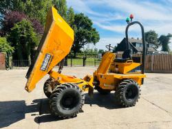 THWAITES 3 TON DUMPER * YEAR 2012 , ONLY 1410 HOURS * C/W ROLE FRAME 