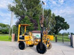 THWAITES ALL DRIVE 4WD DUMPER C/W HYDRAULIC POST DRIVER & PERKINS ENGINE *VIDEO*