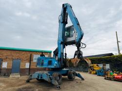 TEREX FUCHS MHL 331 HRC SCRAP HANDLER*C/W SCRAP GRAB*VIDEO*