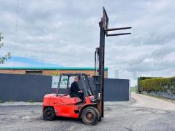MITSUBISHI FD40 CONTAINER SPEC FORKLIFT 2 STAGE MAST*C/W PALLET TINES*VIDEO*
