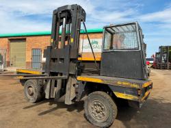 LANSING LINDE S50 SIDE LOADING FORKLIFT*C/W PALLET TINES*VIDEO*