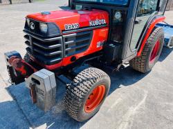 KUBOTA B2410 4WD COMPACT TRACTOR C/W FLEMMING TOPPER & FRONT WEIGHTS *VIDEO*