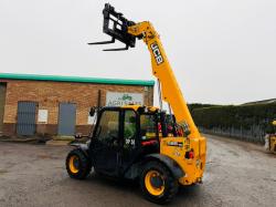 JCB 525-60 HI VIZ TURBO TELEHANDLER*YEAR 2019*C/W BUCKET & TINES*VIDEO*
