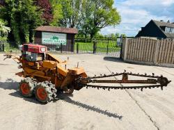 KAWABE TFC250WL DIESEL PEDESTRIAN WALK BEHIND TRENCHER 