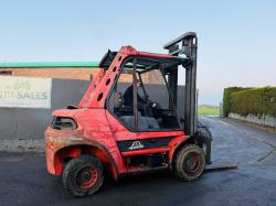 LINDE H60D FORKLIFT*C/W PALLET TINES*ENGINE SMOKES*VIDEO*