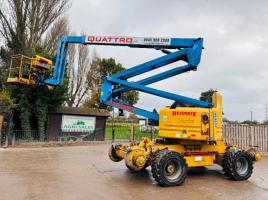 GENIE Z-60/34 4WD ARTICULATED RAIL ROAD BOOM LIFT *20.3 METERS* VIDEO *