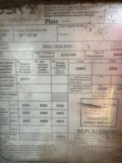 KING LOW LOADER TRAILER*C/W RAMPS AND WINCH*YEAR 2008*VIDEO*