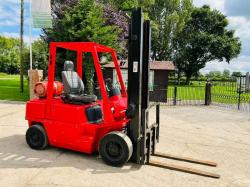 NISSAN FORKLIFT C/W SIDE SHIFT & 2 STAGE MAST *VIDEO*