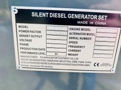 BRAND NEW KAWAKENI KK50 50KVA SILENT RUN GENERATOR *YEAR 2023, 2 REMAINING*VIDEO*