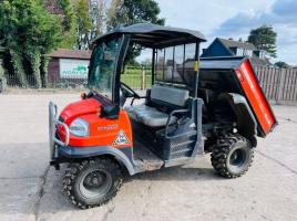 KUBOTA RTV900 4WD UTV *ROAD REGISTERED, YEAR 2011* C/W POWER STEERING *VIDEO*