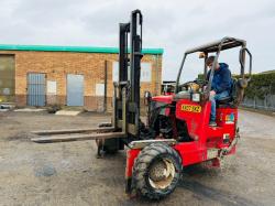 MOFFETT M5 25.3TL FORKLIFT*C/W KUBOTA ENGINE*1454 HOURS*VIDEO*