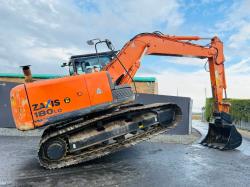 HITACHI ZAXIS ZX180LC-5B EXCAVATOR*YEAR 2014*C/W QUICK HITCH & BUCKET*VIDEO*