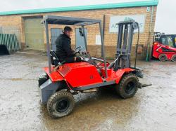 AUSA CE-11 ROUGH TERRAIN FORKLIFT*C/W SIDESHIFT*VIDEO*