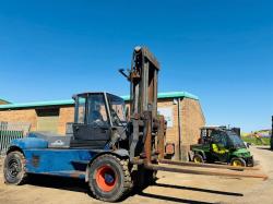 LINDE H160/02 FORKLIFT*C/W SIDE SHIFT*16 TONNE LIFT*VIDEO*