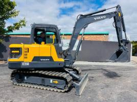 VOLVO EC55D RUBBER BLOCK TRACKS EXCAVATOR *YEAR 2017*C/W BUCKET*VIDEO*