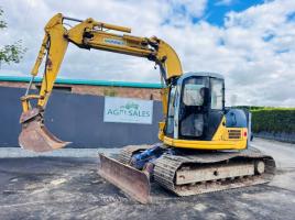 KOMATSU PC130 LC TRACKED EXCAVATOR*C/W OFFSET BOOM*VIDEO*