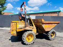THWAITES 3 TONNE STRAIGHT TIP DUMPER*C/W PERKINS ENGINE* VIDEO*