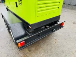 *BRAND NEW*COMPAL POWER VG-R30 41KVA GENERATOR TWIN AXLE TRAILER*VIDEO*