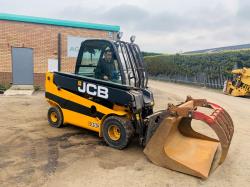 JCB 35D TELETRUK*YEAR 2018*C/W HYDRAULIC MUCK GRAB BUCKET*VIDEO*