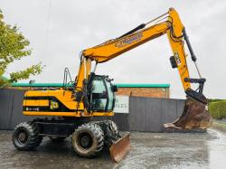 JCB JS145 WHEELED EXCAVATOR*C/W BUCKET*VIDEO*