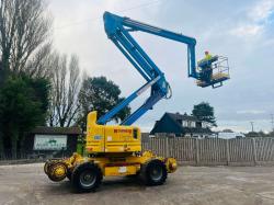 GENIE Z-60/34 4WD ARTICULATED RAIL ROAD BOOM LIFT *20.3M* REMOTE CONTROL *VIDEO*